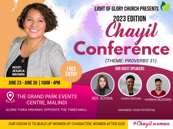 WOMEN`S CONFERENCE POSTER Template | PosterMyWall